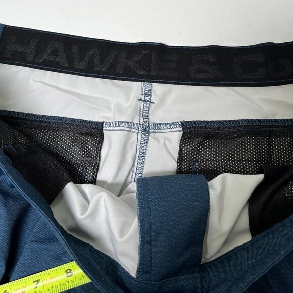 Hawke & Co Lightweight Free Flex Waistband Stretch Golf Short Blue Size 42‎ W - Picture 3 of 10